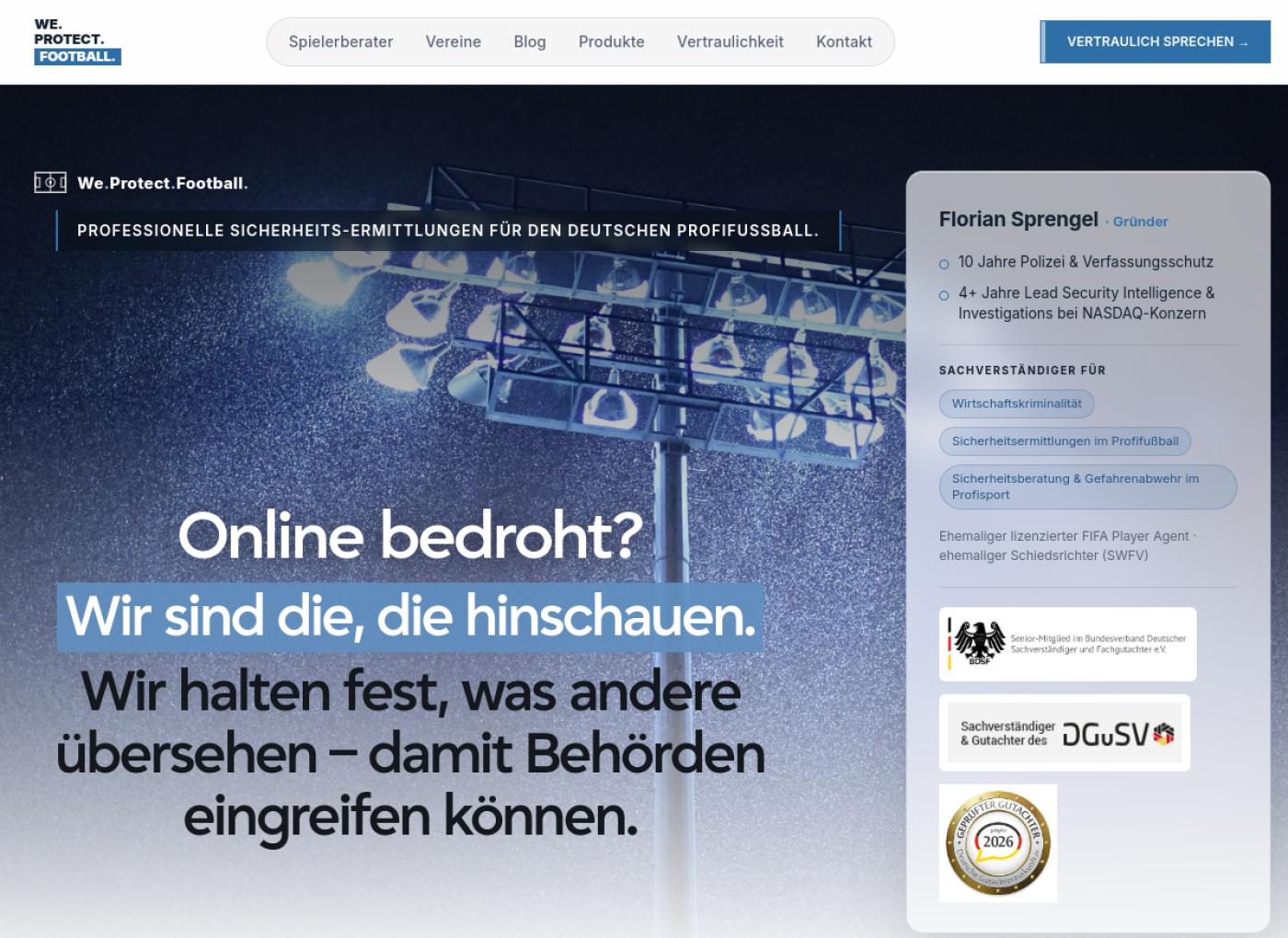 Vorschau We Protect Football